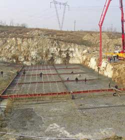 秦咀溢洪道施工